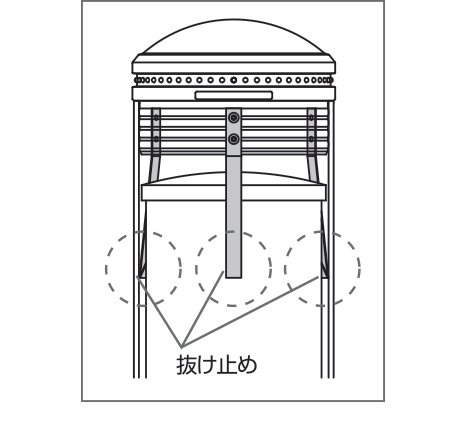 抜け止め構造