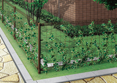 エクステリアフェンスの外構緑化フェンス