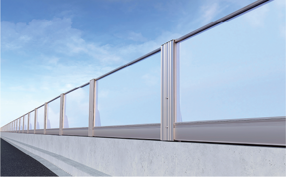 投物防止機能付高欄クラスターバリア EZI ストレートタイプ