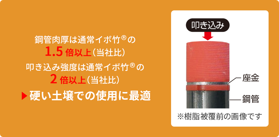 正式的 農業資材専門店 積水樹脂 イボ竹 黒 26mm×3000mm 50本